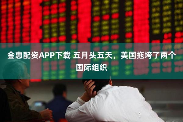 金惠配资APP下载 五月头五天，美国拖垮了两个国际组织
